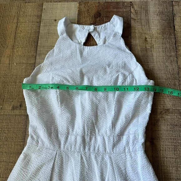 Lauren James White Sleeveless Dress With Keyhole Back XS - Picture 2 of 9